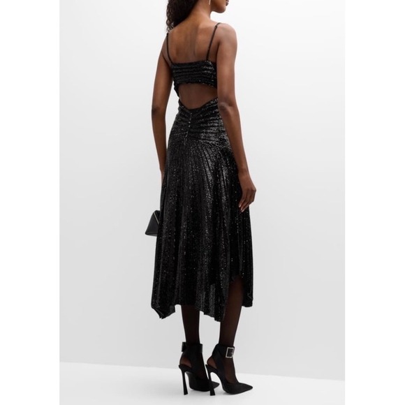 NWT A.L.C. Lou Sequined Keyhole Midi-Dress Black 
Sz 6 $795
$795 - Picture 8 of 17